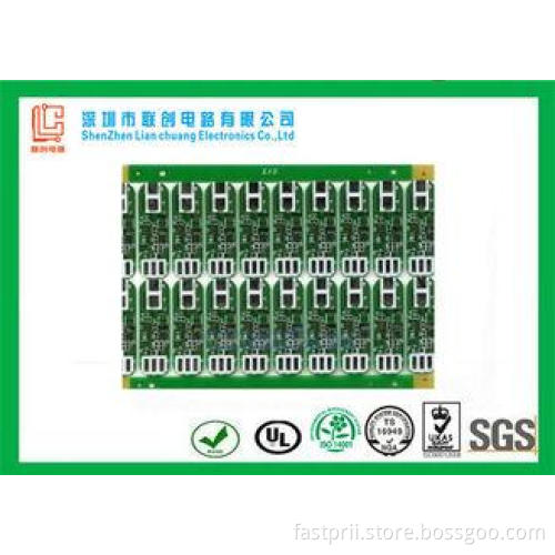Six layer L F HASL pcb green Sodermask white silkscreen wit